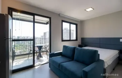 Apartamento com 1 quarto à venda na rua morais de barros, 880, campo belo, são paulo, 26 m2 por r$ 530.000