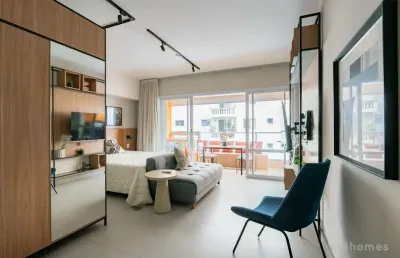 Apartamento com 1 quarto à venda na rua vieira de morais, 1936, campo belo, são paulo, 45 m2 por r$ 675.000