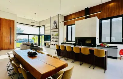 Casa em condomínio fechado com 3 quartos à venda na estrada das três meninas, 2001, vila nova, porto alegre, 273 m2 por r$ 2.689.000