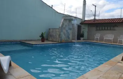 Casa com 5 quartos à venda na tamoios, 1265, balneário tupy, itanhaém, 258 m2 por r$ 630.000