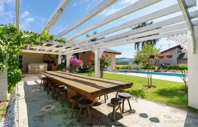 Casa em condomínio fechado com 5 quartos à venda na das sibipirunas, 815, jardim primavera, louveira, 479 m2 por r$ 2.780.000