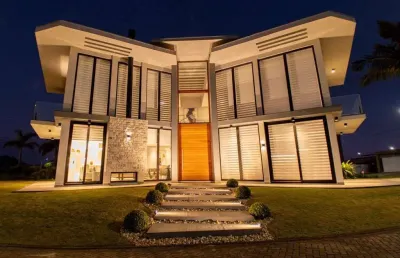 Casa em condomínio fechado com 5 quartos à venda na estrada dos cunhas, 2009, itapeva, torres, 590 m2 por r$ 6.499.000