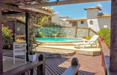 Casa em condomínio fechado com 5 quartos à venda na das conchas, 6, alto de búzios, armação dos búzios, 205 m2 por r$ 1.795.000