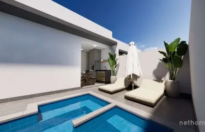 Casa com 2 quartos à venda na av. estados unidos, 895, bopiranga, itanhaém, 80 m2 por r$ 450.000