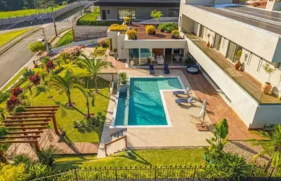 Casa em condomínio fechado com 4 quartos à venda na abrahão kalil aun, 1400, monte alegre, vinhedo, 646 m2 por r$ 8.987.000