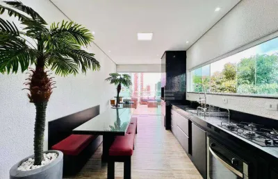Cobertura com 3 dormitórios à venda, 134 m² por r$ 1.040.000,00 - vila valparaíso - santo andré/sp