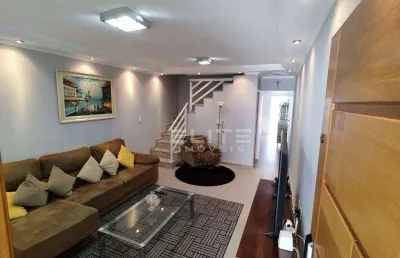 Sobrado com 3 dormitórios à venda, 138 m² por r$ 890.000 - vila metalúrgica - santo andré/sp