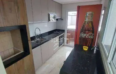 Cobertura com 3 dormitórios à venda, 124 m² por r$ 750.000,00 - vila scarpelli - santo andré/sp