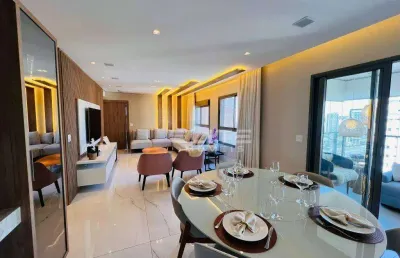 Apartamento no bairro jardim  com 153 mts - totalmente mobiliado !
