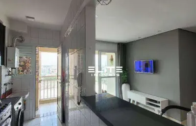 Apartamento com 2 dormitórios para alugar, 57 m² por r$ 3.357,00/mês - campestre - santo andré/sp