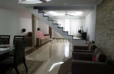 Maravilhoso sobrado na vila scarpelli  263m2ac - 4 vagas de garagem