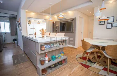 Sofisticado e incomparável, moderno  apartamento com 68m²