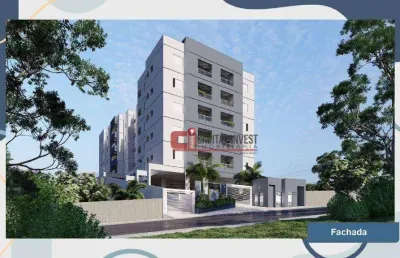 Lindo apto em construção, ótima localização. 2 dorms (sendo uma suíte), elevador, varanda gourmet, piscina, salão de festas e 2 vagas cobertas.