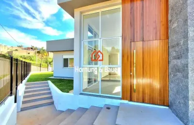 Casa plana com 3 dormitórios à venda no bairro metzler em campo bom/rs.
