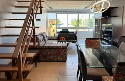 Apartamento - cobertura semimobiliada à venda em torres, bairro predial!