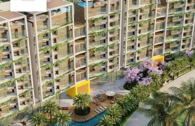 Apartamento em cotovelo, vista mar com 78m2, sala, 3 quartos 1 suíte, nascente.