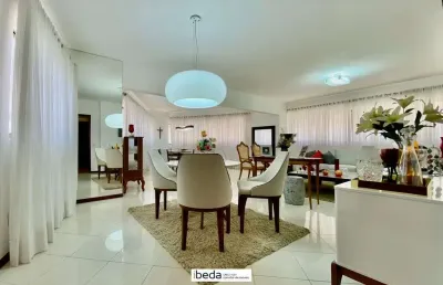 Ibeda - apto á venda no tirol 452m2 sala 4 suítes 4 vagas, mobiliado 1 por andar
