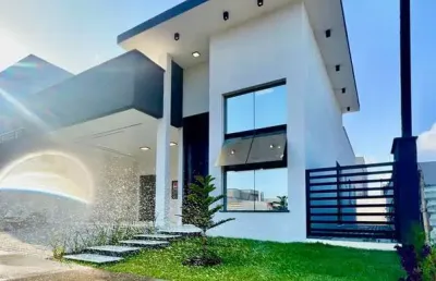 Casa venda condomínio ecoville 2 - 121,53 m² ter: 200m2, 3 suítes (2 semi-suite)