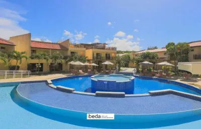 Ibeda - flat à venda em pipa condomínio solar água 28m2 1 quartos, varanda, bwc.