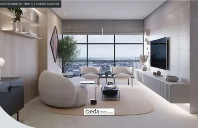 Ibeda - gemini apartamento em lagoa nova. sala, cozinha, 3 suítes, lavabo, 130m2