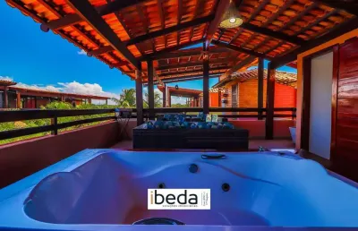 Ibeda - chalé a venda em pipa com sala, cozinha, 2 suítes, terraço hidro