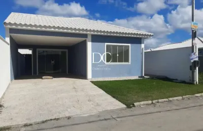 Casa em condomínio fechado com 3 quartos à venda na estrada oscar vieira da costa júnior, 04, cajueiros (itaipuaçu), maricá, 116 m2 por r$ 550.000