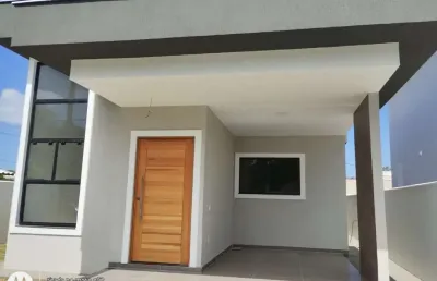 Casa em condomínio fechado com 3 quartos à venda na estrada henfil, 277, pindobas, maricá, 110 m2 por r$ 540.000