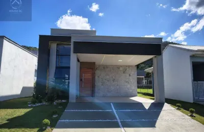 Casa em condomínio fechado com 3 quartos à venda na rua joão da cunha abreu, são josé do imbassaí, maricá por r$ 620.000