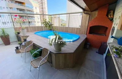 Cobertura com 3 dormitórios à venda, 205 m² por r$ 1.700.000,00 - centro - nova iguaçu/rj