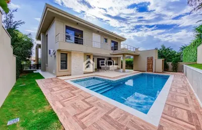 Casa em condomínio fechado com 5 quartos para alugar na rua taperebá, 26, loteamento alphaville campinas, campinas, 430 m2 por r$ 27.900