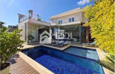 Casa em condomínio fechado com 4 quartos à venda na rua josé rodrigues de oliveira, 473, alphaville dom pedro 3, campinas, 309 m2 por r$ 3.499.000
