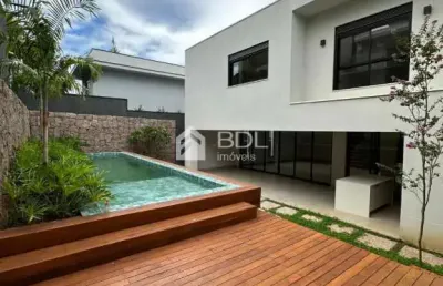 Casa em condomínio fechado com 4 quartos à venda na rua josé rodrigues de oliveira, 473, alphaville dom pedro 3, campinas, 350 m2 por r$ 3.950.000