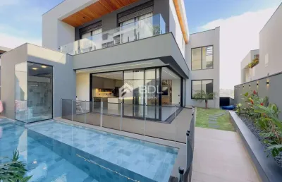 Casa em condomínio fechado com 4 quartos à venda na rua torello josé della maggiore orlandi, 44, alphaville dom pedro 3, campinas, 400 m2 por r$ 4.700.000