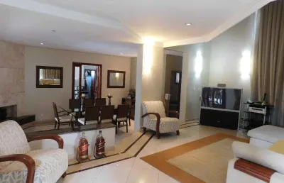 Casa em condomínio fechado com 4 quartos para alugar na rua taperebá, 26, loteamento alphaville campinas, campinas, 390 m2 por r$ 14.000