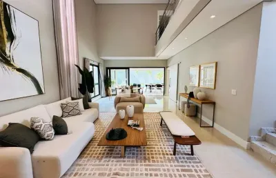 Casa em condomínio fechado com 4 quartos à venda na rua professor roberto magalhães randi, 107, loteamento mont blanc residence, campinas, 453 m2 por r$ 5.990.000