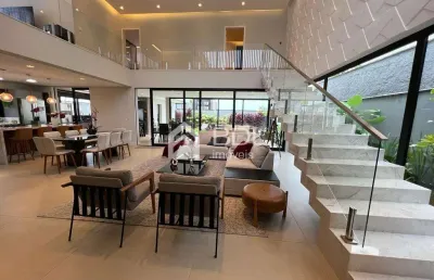 Casa em condomínio fechado com 3 quartos à venda na rua ettore rebecca, 161, alphaville dom pedro 2, campinas, 370 m2 por r$ 4.800.000