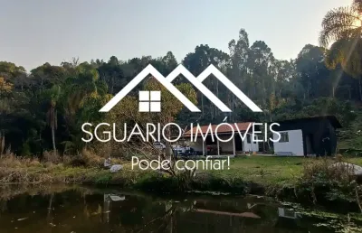 R$ 350 mil - chácara 26.344 m² com casa e 3 tanques de peixes, colônia matos, mandirituba/pr.