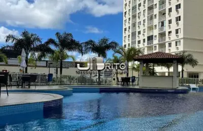 Apartamento 3/4 varanda e vista livre no cittá itapuãn