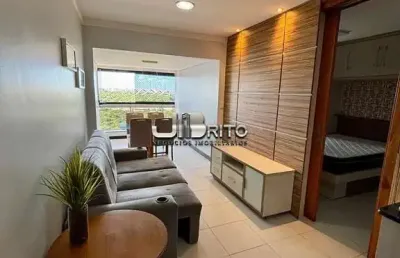 Aluguel apartamento mobiliado 52 m² quarto e sala e varanda| 2 vagas de garagem| caminho das árvores