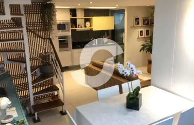 Cobertura à venda em niterói, icaraí, com 3 quartos, 185m²