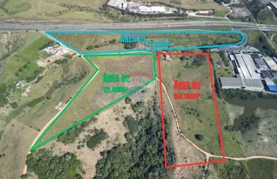 Oportunidade única: terreno industrial para logística e galpões em jacareí, parateí do meio com 302.500m²