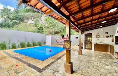 Casa em condominio - 4 dorms (2 suítes), piscina, gourmet e jardim - jandira/sp