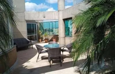 Cobertura para venda em santo andré, jardim, 5 dormitórios, 4 suítes, 7 banheiros, 4 vagas