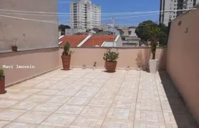 Cobertura duplex para venda em santo andré, vila eldízia, 3 dormitórios, 1 suíte, 3 banheiros, 2 vagas