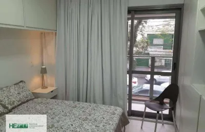 Apartamento com 1 dormitório à venda, 24 m² por r$ 430.000,00 - campo belo - são paulo/sp