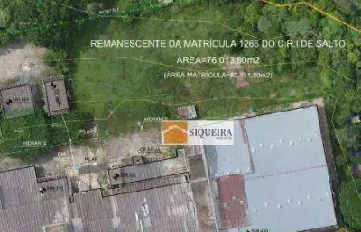 Área à venda, 88000 m² por r$ 20.000.000,00 - distrito industrial - salto/sp