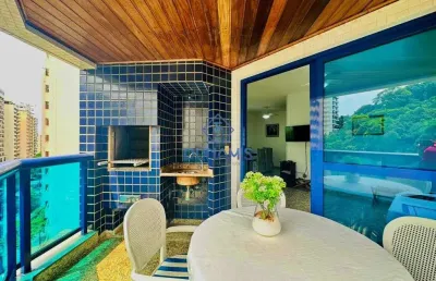 Excelente apartamento à venda na praia das pitangueiras - região da barra funda - com varanda gourme