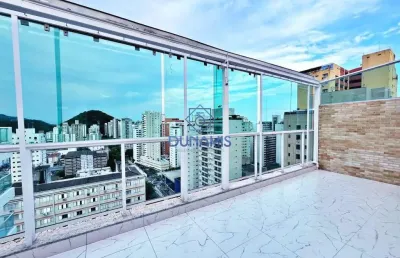 Cobertura à venda, 198 m² por r$ 1.200.000,00 - barra funda - guarujá/sp