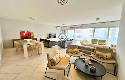Apartamento para alugar, 348 m² por r$ 9.000,20/mês - praia das pitangueiras - guarujá/sp