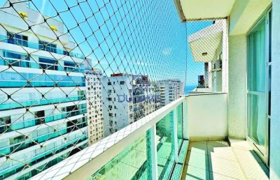 Oportunidade - apartamento conservado com vista mar a uma quadra da praia